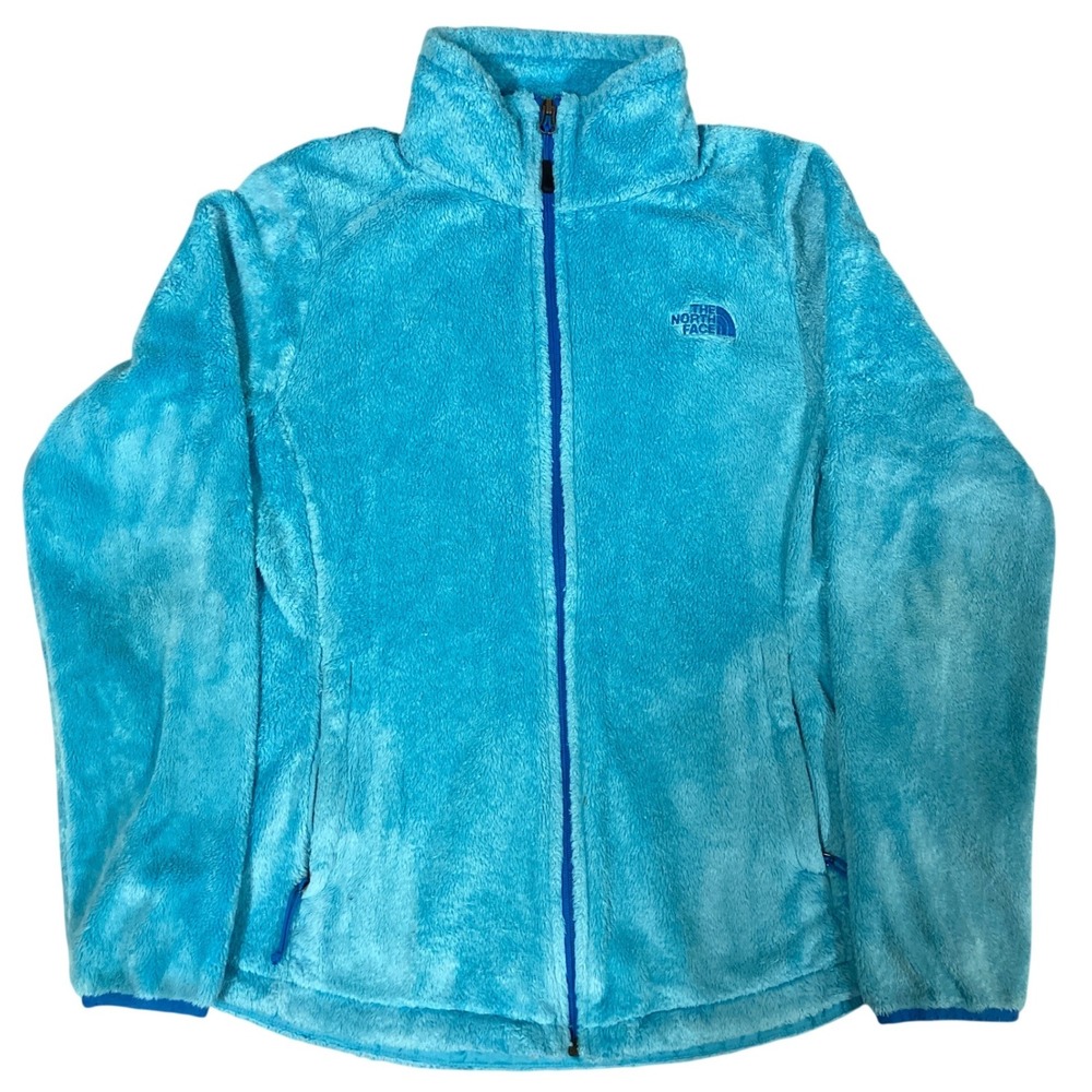 The North Face Womens Osito Full Zip Fleece Jacket Turquoise Blue Large L